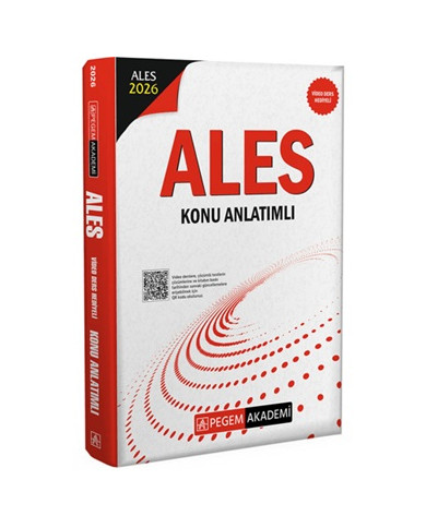 Pegem 2026 ALES Konu Anlatımlı