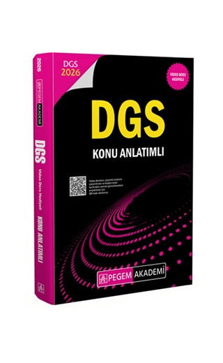 Pegem 2026 DGS Konu Anlatımlı