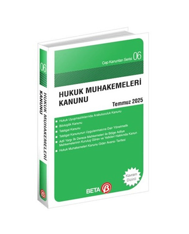 Hukuk Muhakemeleri Kanunu Temmuz 2025 (Cep Boy)