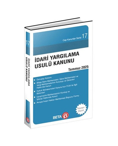 İdari Yargılama Usulü Kanunu Temmuz 2025 (Cep Boy)
