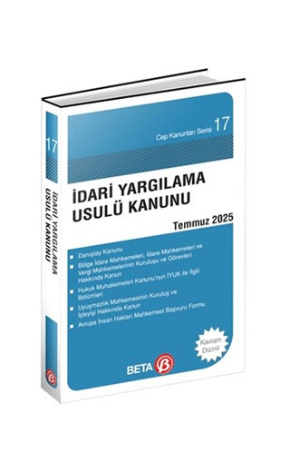 İdari Yargılama Usulü Kanunu Temmuz 2025 (Cep Boy)