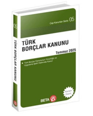 Türk Borçlar Kanunu Temmuz 2025 (Cep Boy)