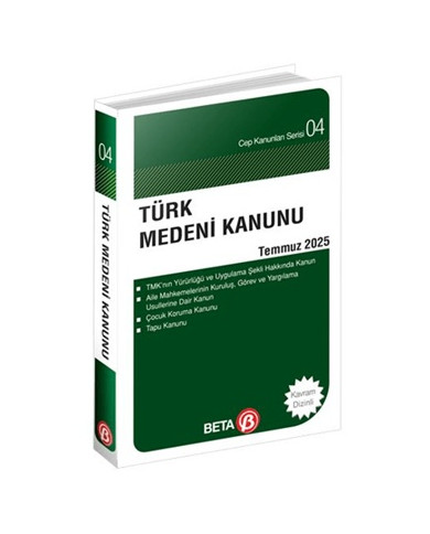Türk Medeni Kanunu Temmuz 2025 (Cep Boy)