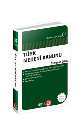 Türk Medeni Kanunu Temmuz 2025 (Cep Boy)