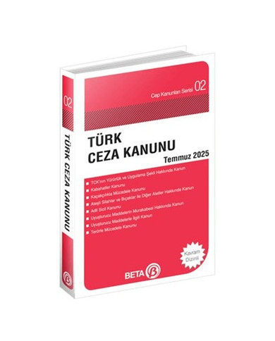 Türk Ceza Kanunu Temmuz 2025 (Cep Boy)