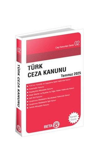 Türk Ceza Kanunu Temmuz 2025 (Cep Boy)
